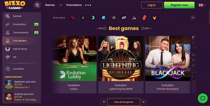 Bizzo Casino Promóciók